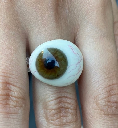 Victorian Era Glass Eye Ring